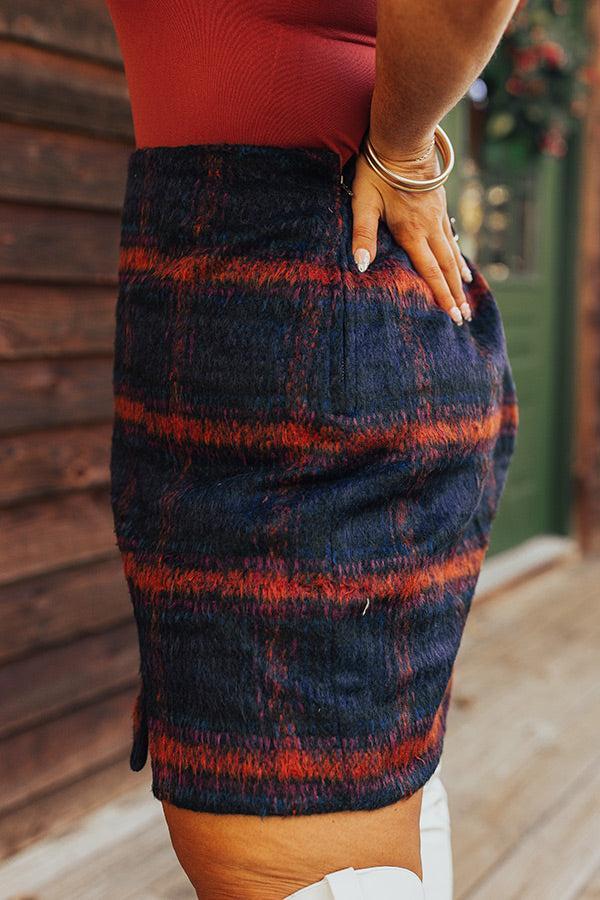 Fall Frenzy Plaid Skirt Curves Product Image