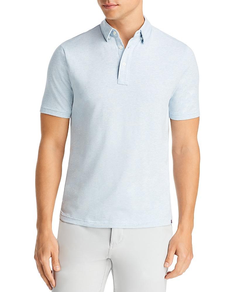 Mens Movement Pinstriped Cotton-Blend Polo Shirt Product Image