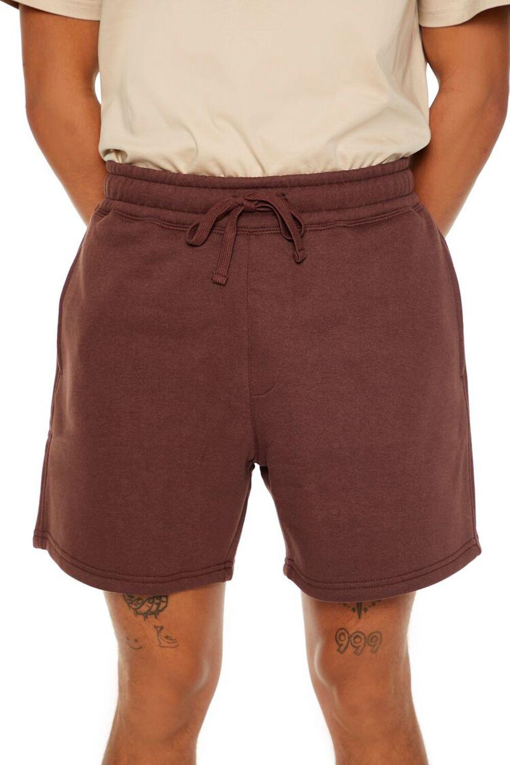 Drawstring Cotton-Blend Shorts | Forever 21 Product Image