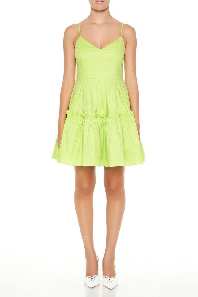 Pleated Flounce Cami Mini Dress | Forever 21 Product Image