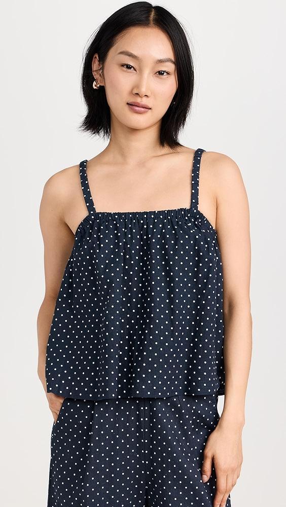 Stateside Linen Dot Swing Top | Shopbop Product Image