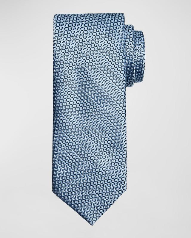 Men's Silk Geometric Jacquard Tie Product Image