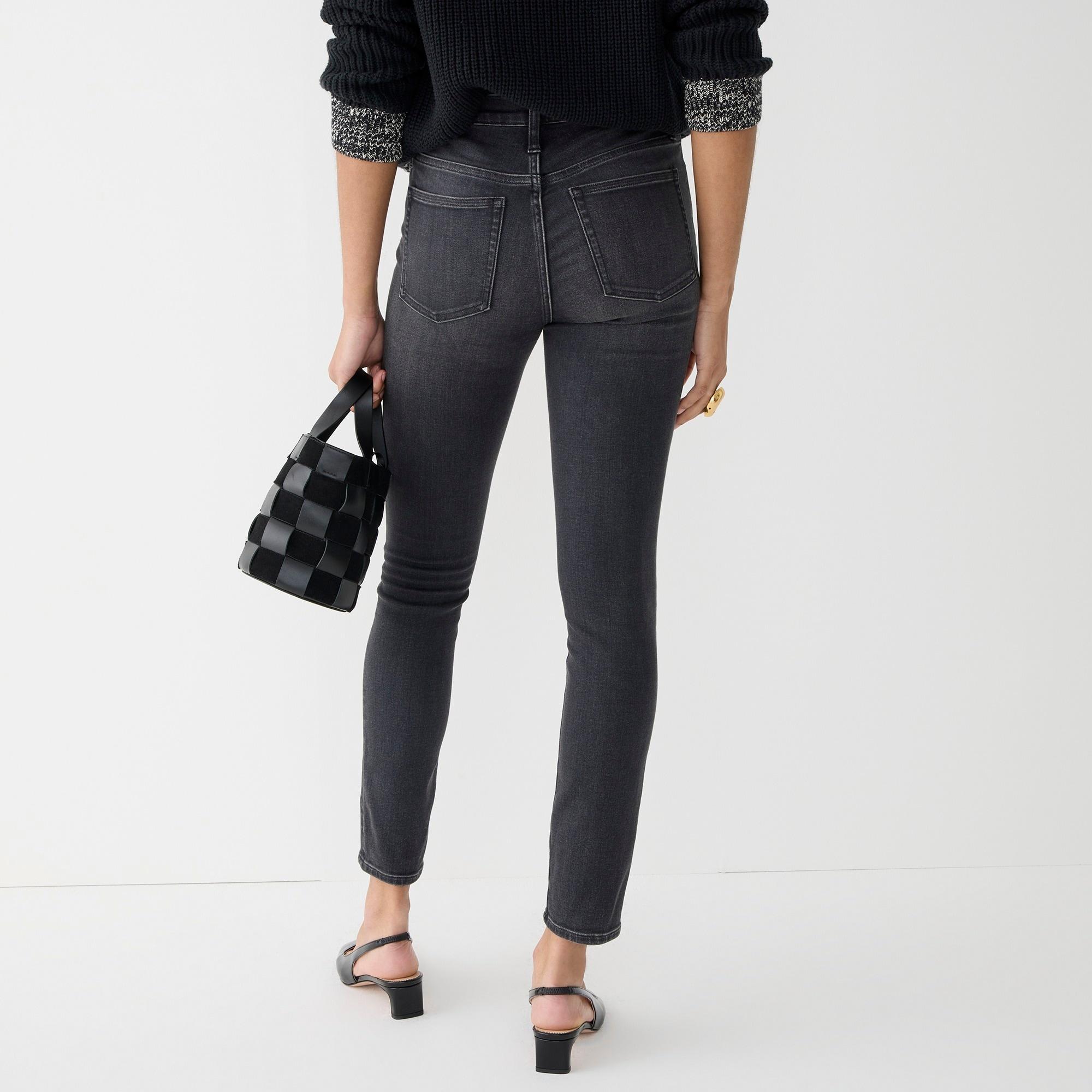 9" high-rise toothpick jean in Charcoal wash Product Image