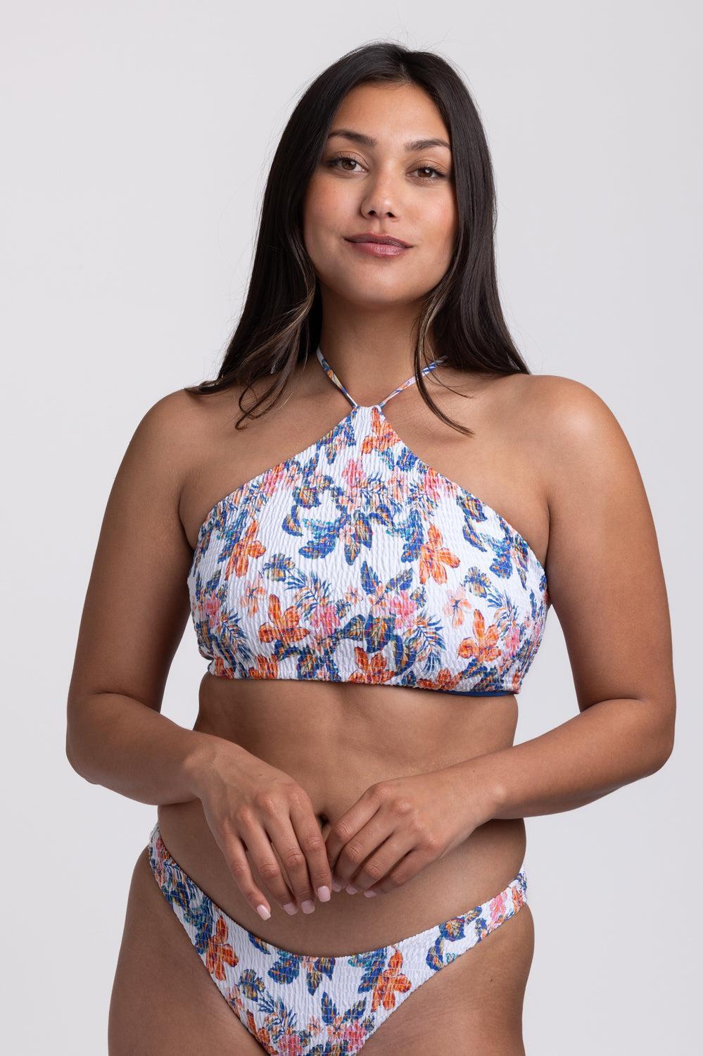 Luna Smocked Bikini Top Product Image