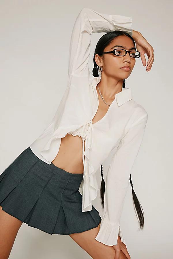 Kimchi Blue Ally Femme Flyaway Shirt Top Womens at Urban Outfitters Product Image