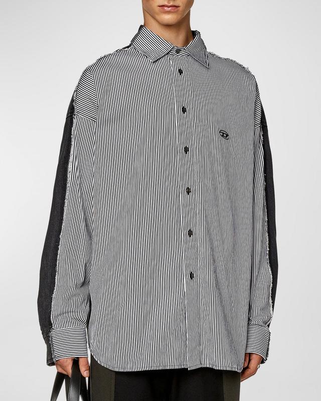 DIESEL Stripe Button-Up Shirt Product Image