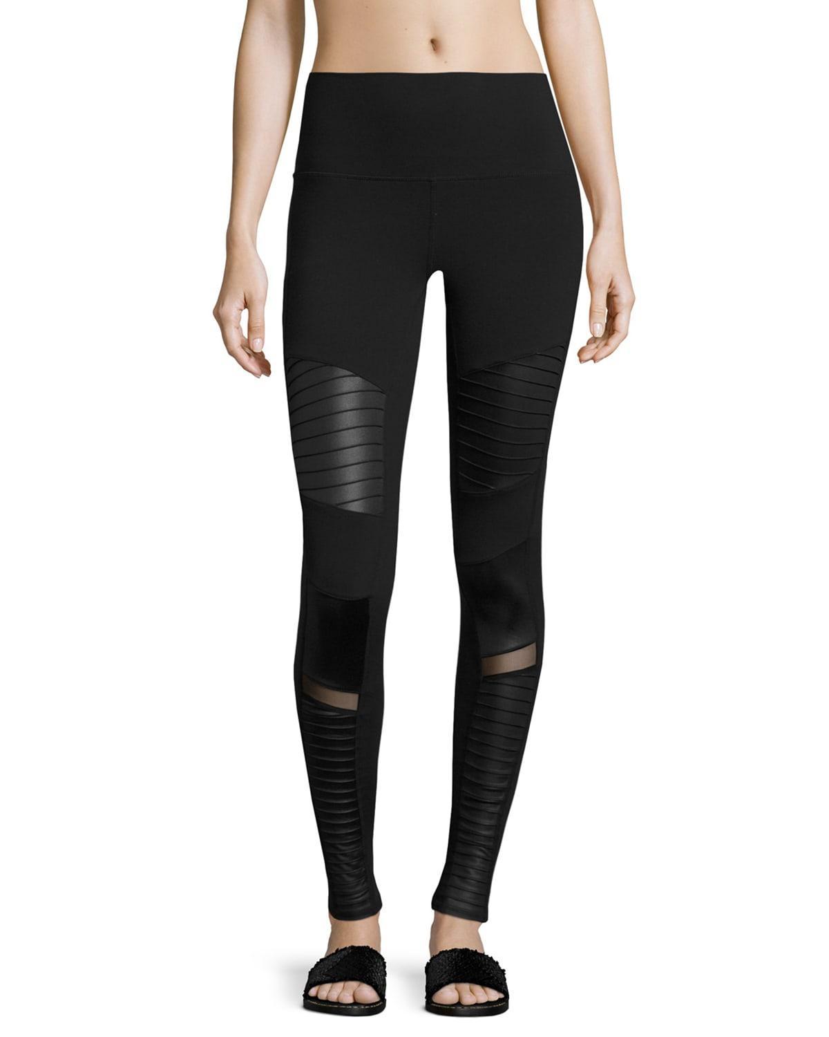 High-Waist Moto Legging - Anthracite/Anthracite Glossy Product Image