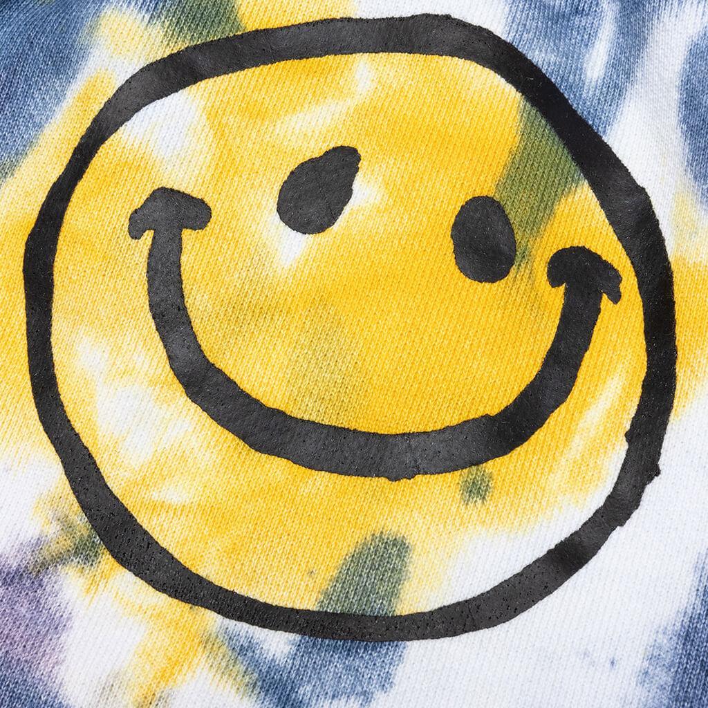 Smiley Sun Dye Sweatshorts - Yellow/Blue Male Product Image