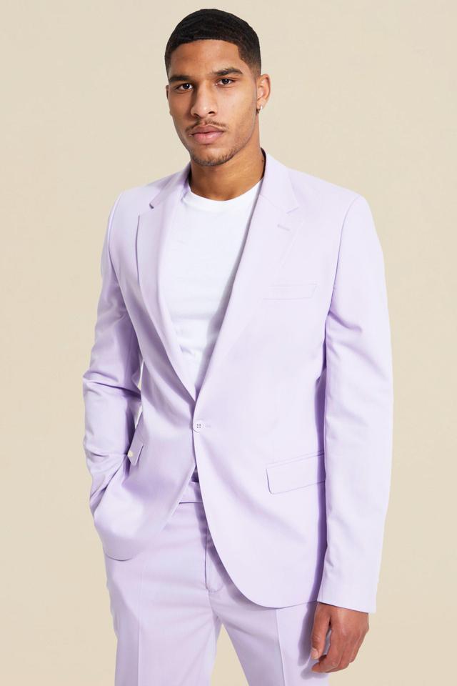 Tall Single Breasted Slim Suit Jacket | boohooMAN USA Product Image