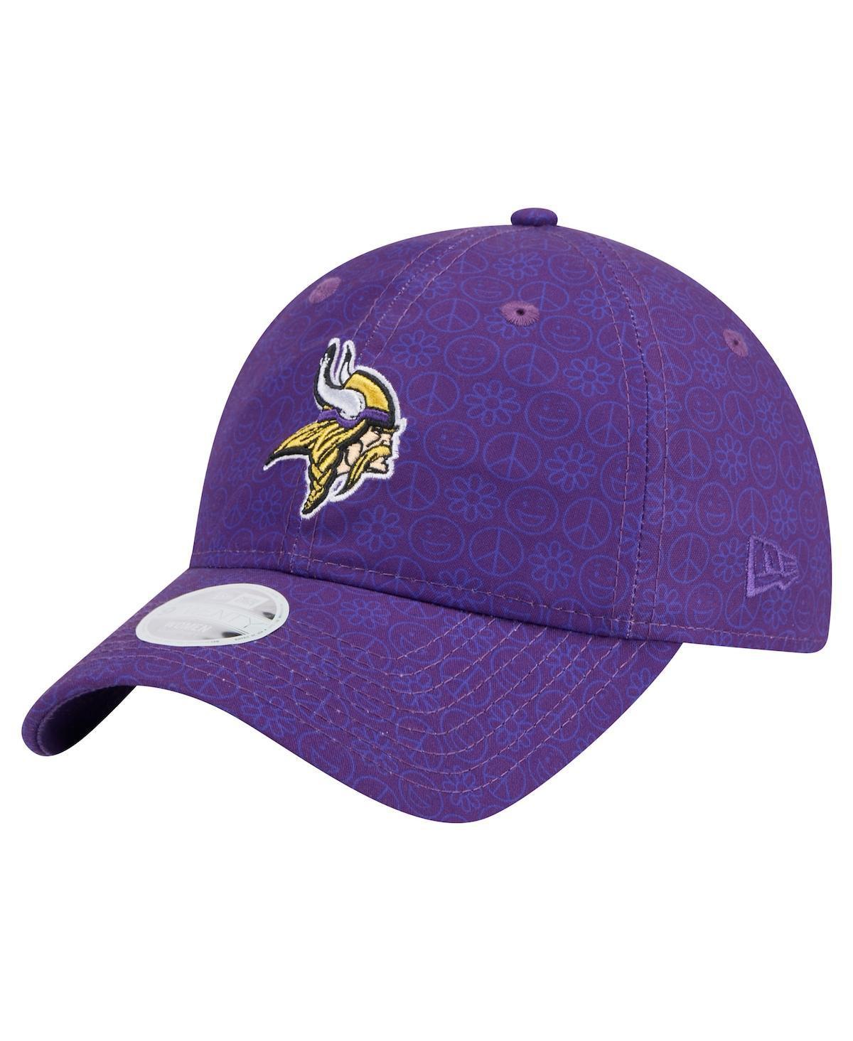 Womens New Era Minnesota Vikings Smiley 9TWENTY Adjustable Hat Product Image