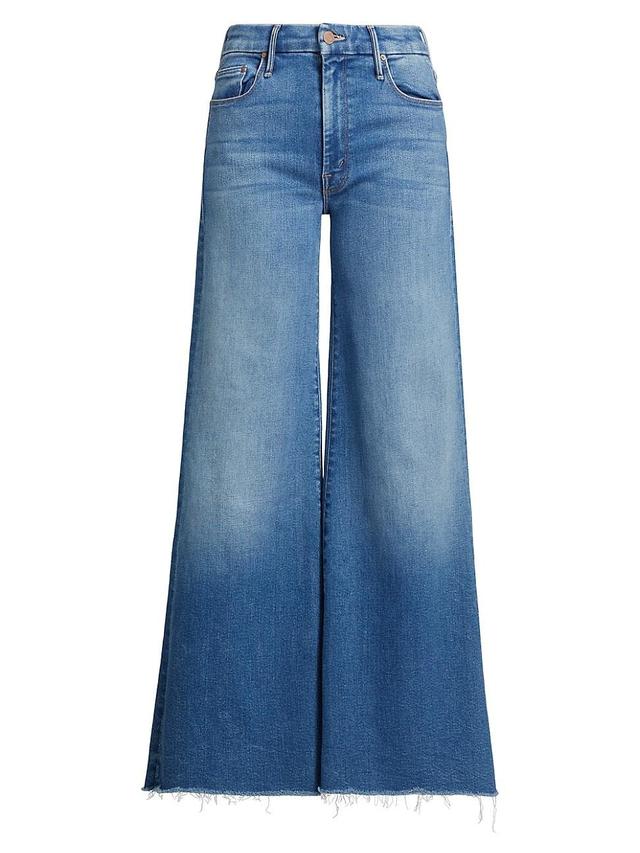 Womens The Roller Fray Wide-Leg Jeans Product Image