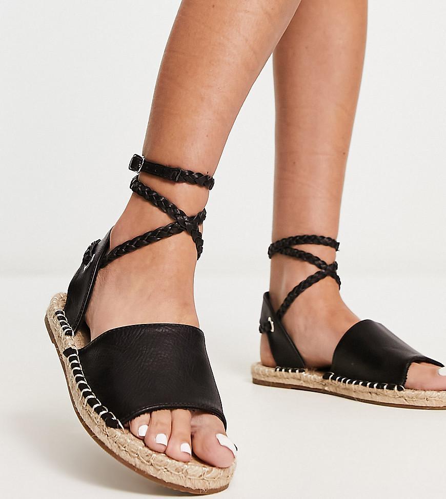 ASOS DESIGN Jelly rope tie espadrilles sandals Product Image