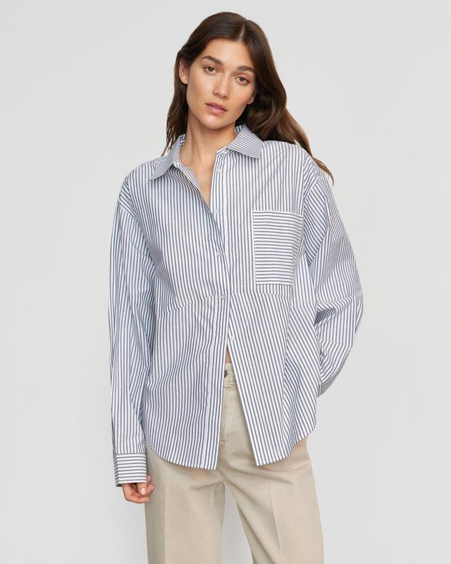 Tariro Oversized Striped Shirt Product Image