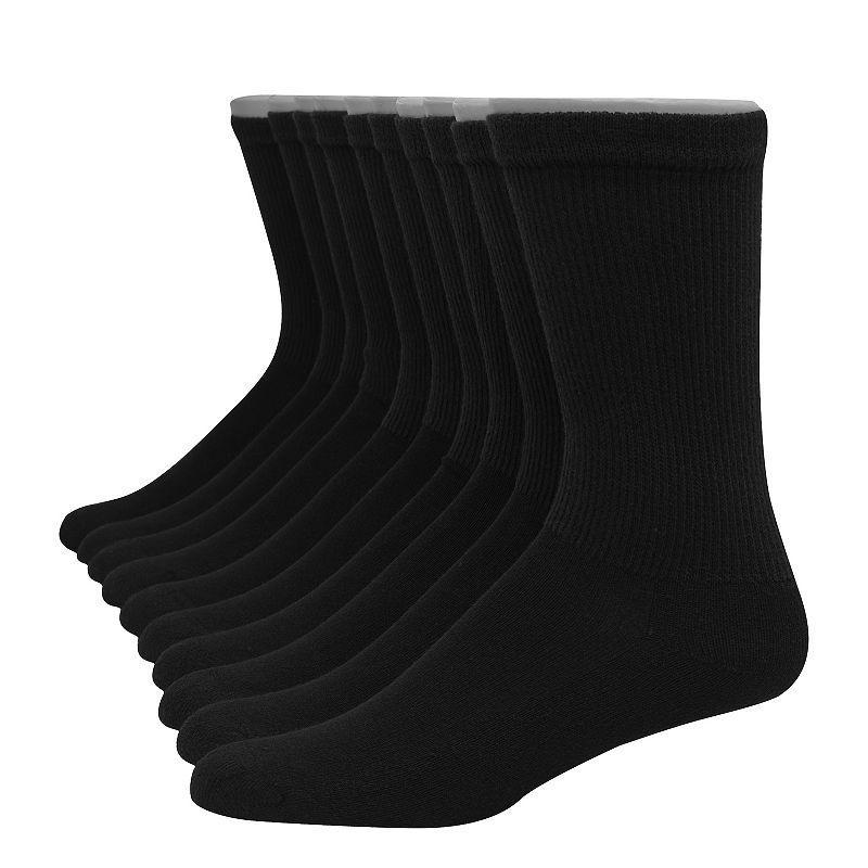 Mens Hanes Ultimate 12-pack Soft & Durable Crew Socks Grey Product Image