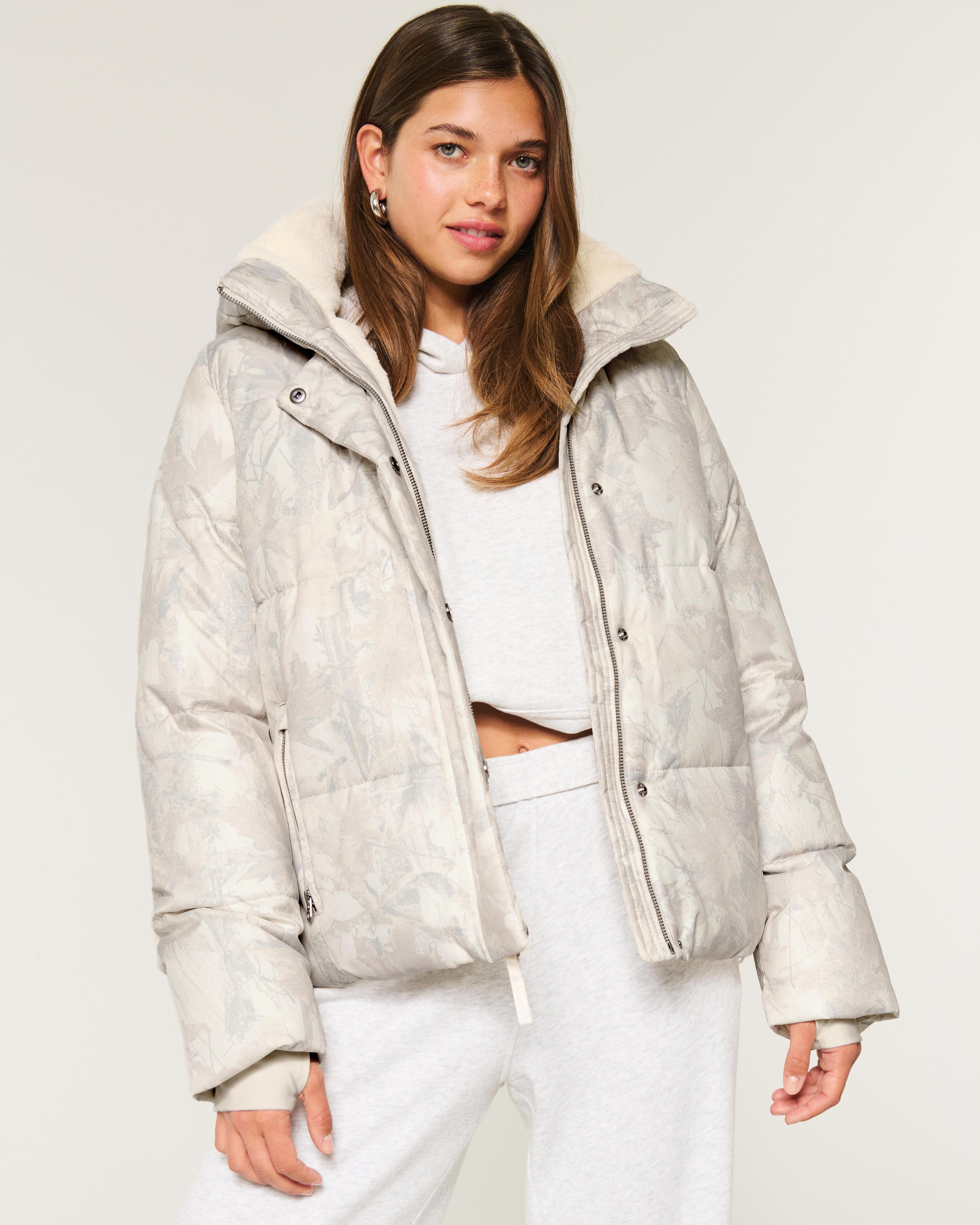 Faux Fur-Lined All-Weather Puffer Jacket Product Image