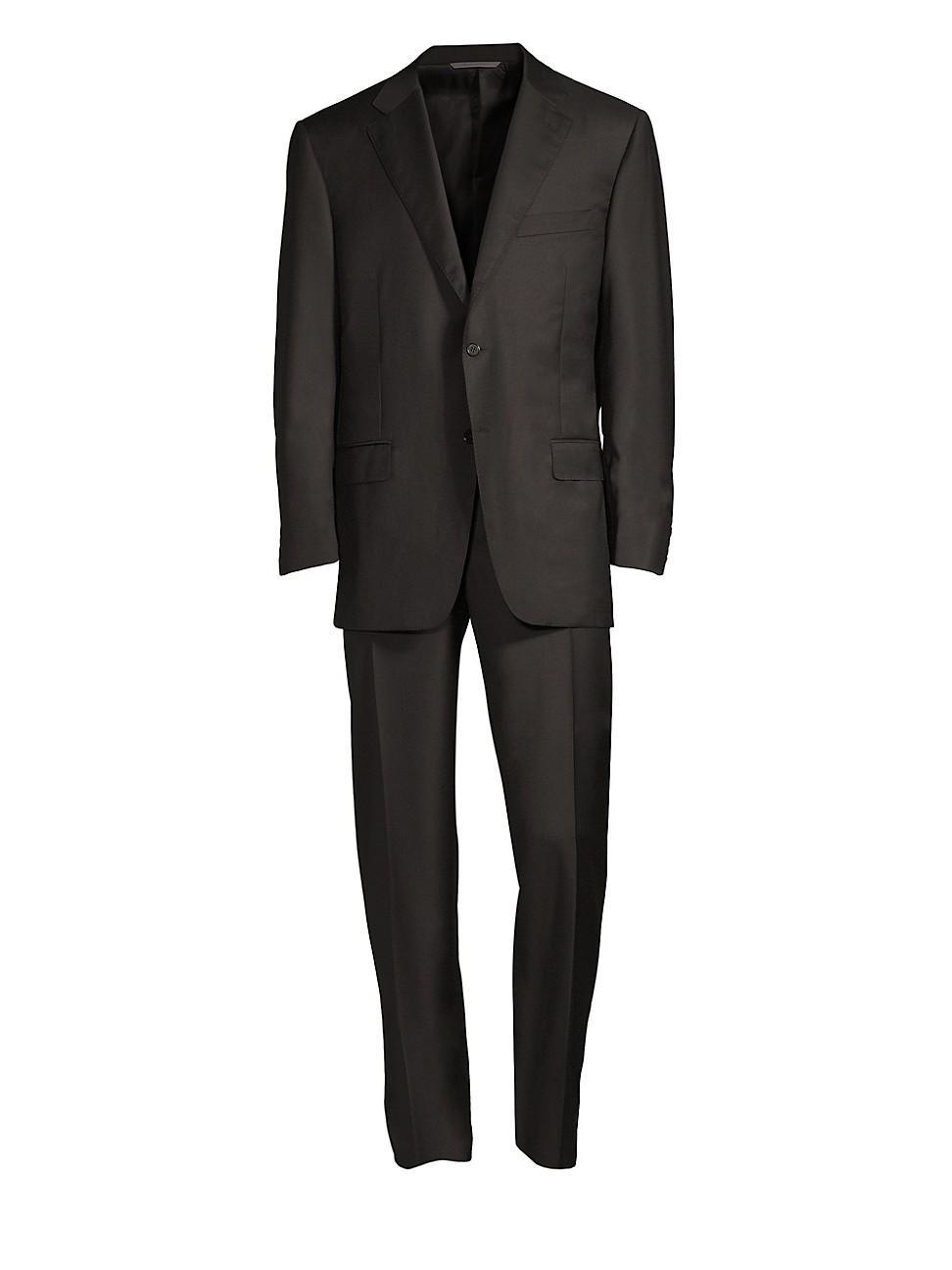 Mens Wool Two-Button Suit Product Image