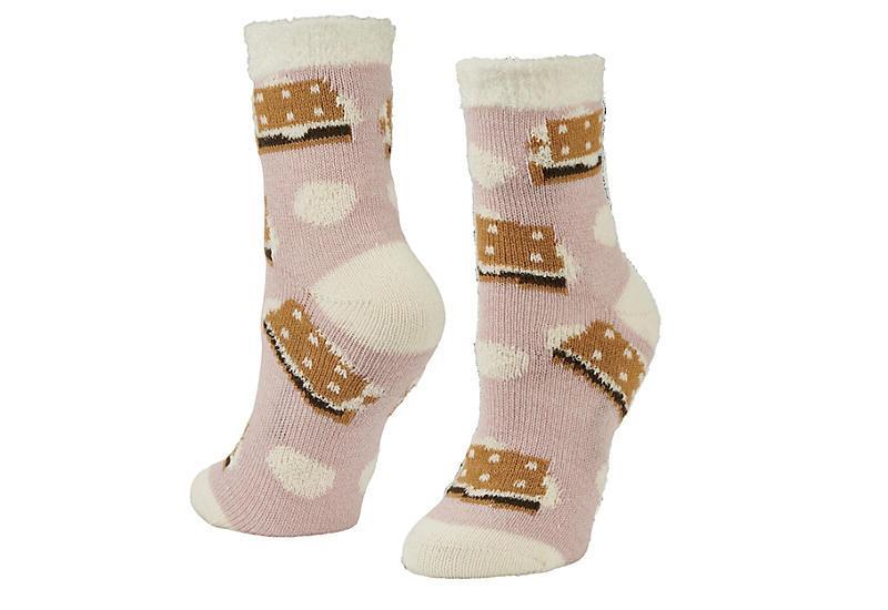 Fireside Womens Smores Slipper Socks 1 Pair Product Image