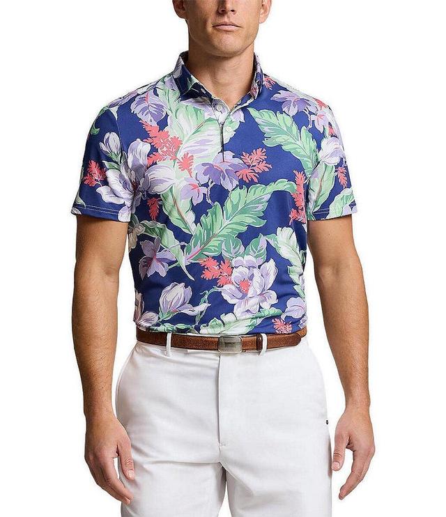 Polo Ralph Lauren RLX Golf Floral Print Performance Stretch Short Sleeve Polo Shirt Product Image