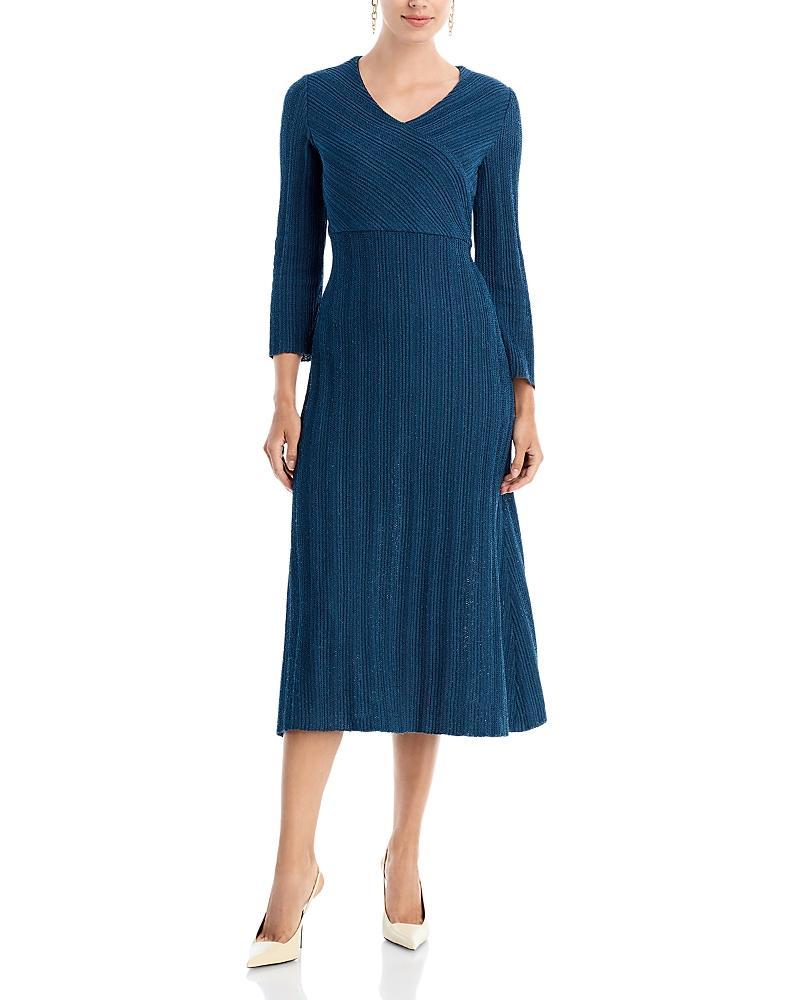 Misook Textured Knit Midi Dress Product Image