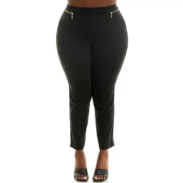 Plus Size Nina Leonard Ankle Length Millennium Pants, Womens Product Image