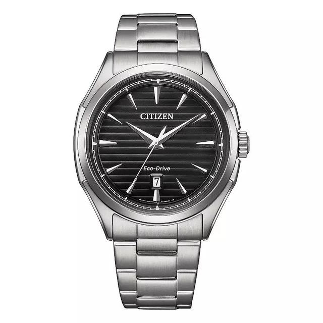 Citizen Mens Eco-Drive Classic Stainless Steel Bracelet Watch - AW1750-85L Black Silver Product Image