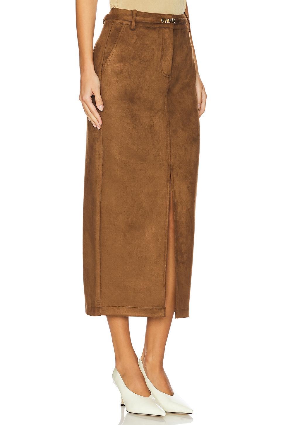 Medina Belted Faux Suede Skirt Generation Love Product Image