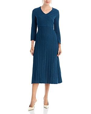 Misook Textured Knit Midi Dress Product Image