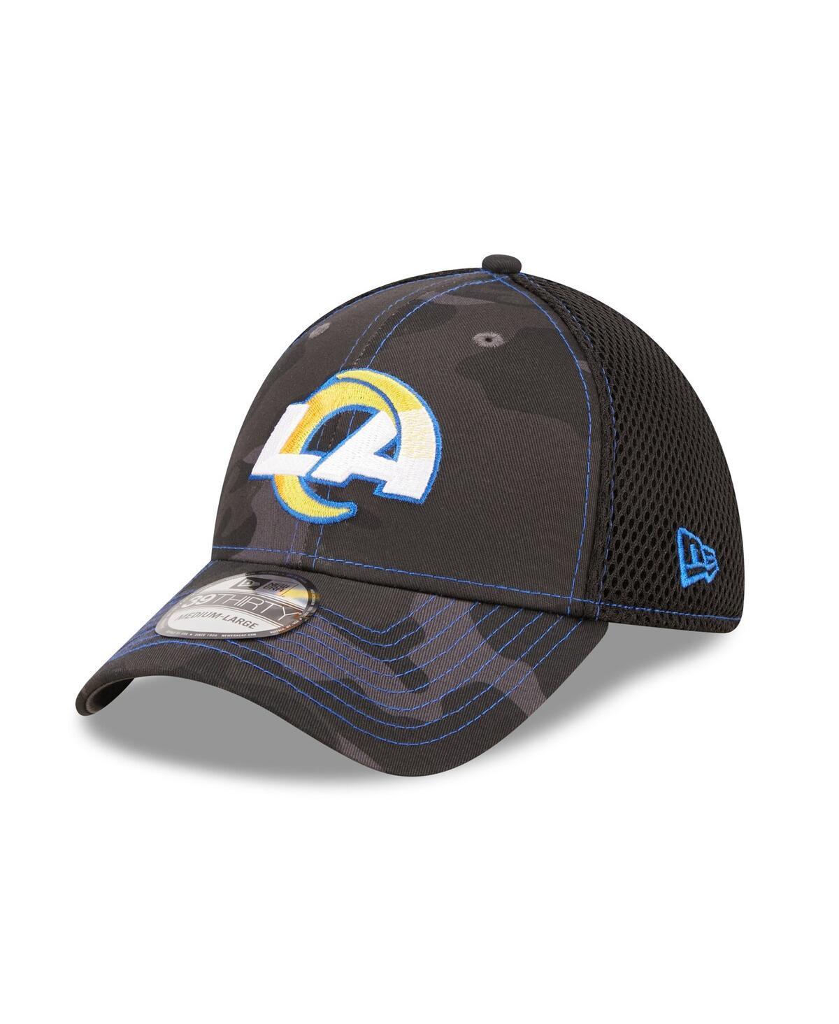 Mens New Era Camo/Black Los Angeles Rams Logo Neo 39THIRTY Flex Hat Product Image