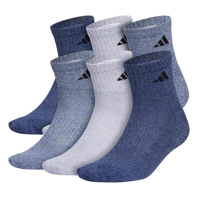 adidas M ATH CUSHIONED 6-PACK QUARTER Light Blue L Product Image