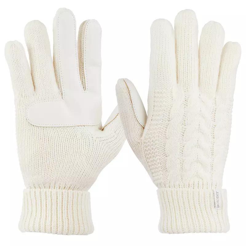 Womens isotoner Touchscreen Braid Knit Gloves Product Image