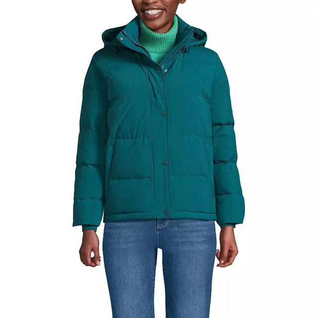 Petite Lands End Down Puffer Jacket, Womens Evening Blue Product Image