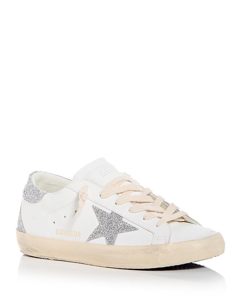 Golden Goose Womens Super-Star Swarovski Crystal Low Top Sneakers Product Image