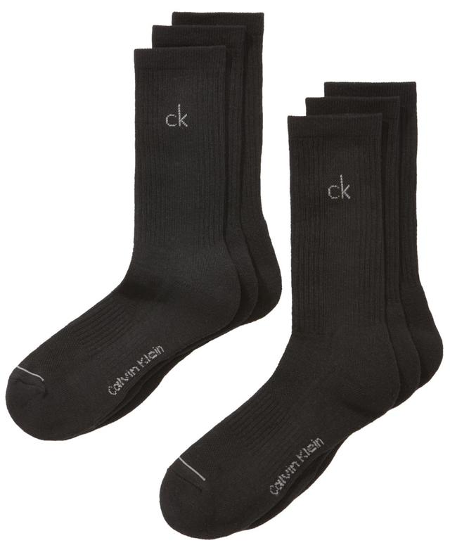 Calvin Klein Mens Athletic Performance Crew Socks 6-Pack Product Image