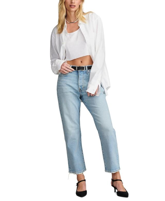 Lucky Brand Womens 90s Loose Crop Jeans Product Image