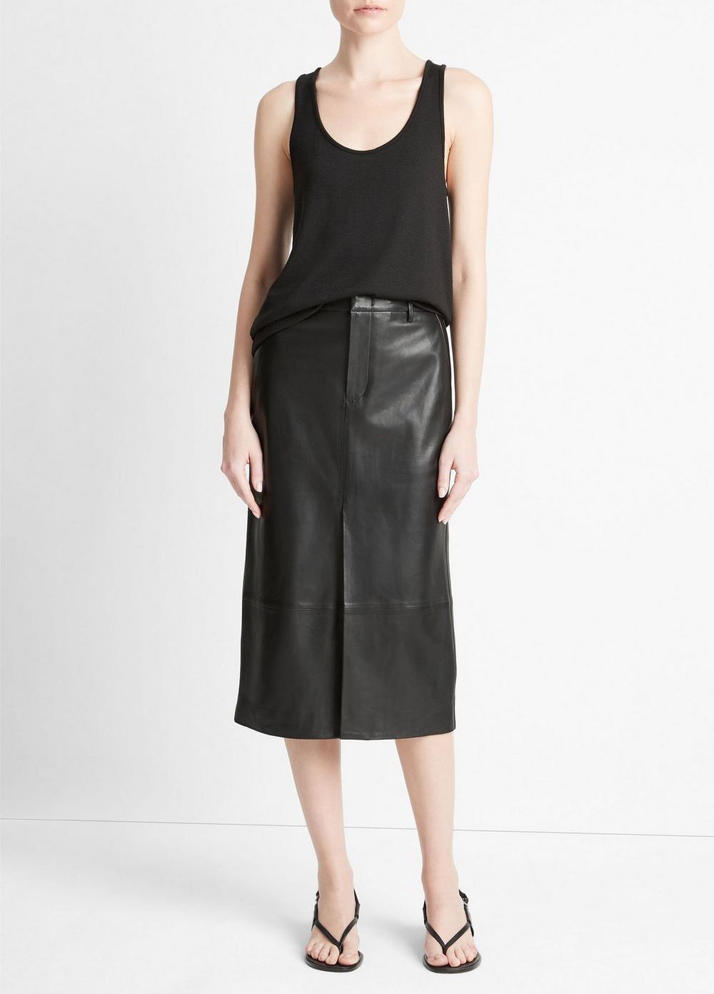 Leather Trouser Skirt Product Image