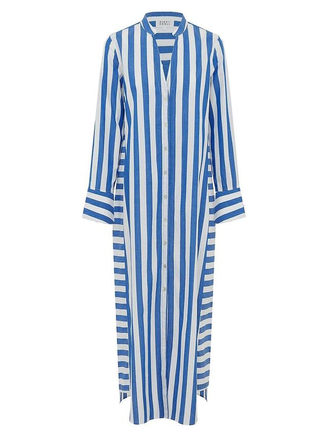 Womens Jude Striped Maxi Shirtdress Product Image