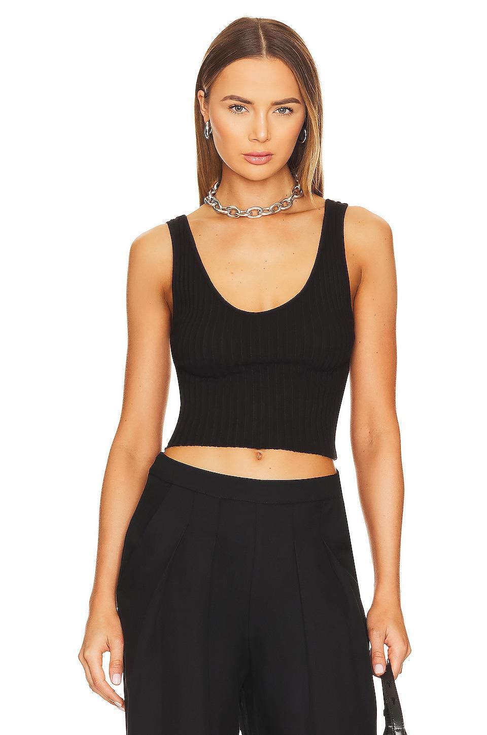 Cropped Scoop Tank Enza Costa Product Image