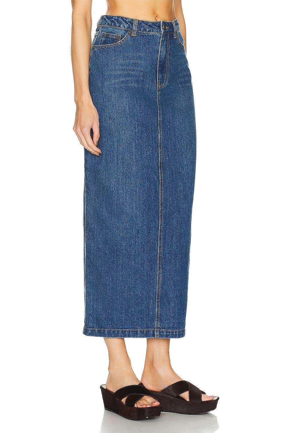 Posse Harvey Maxi Skirt in Blue Product Image