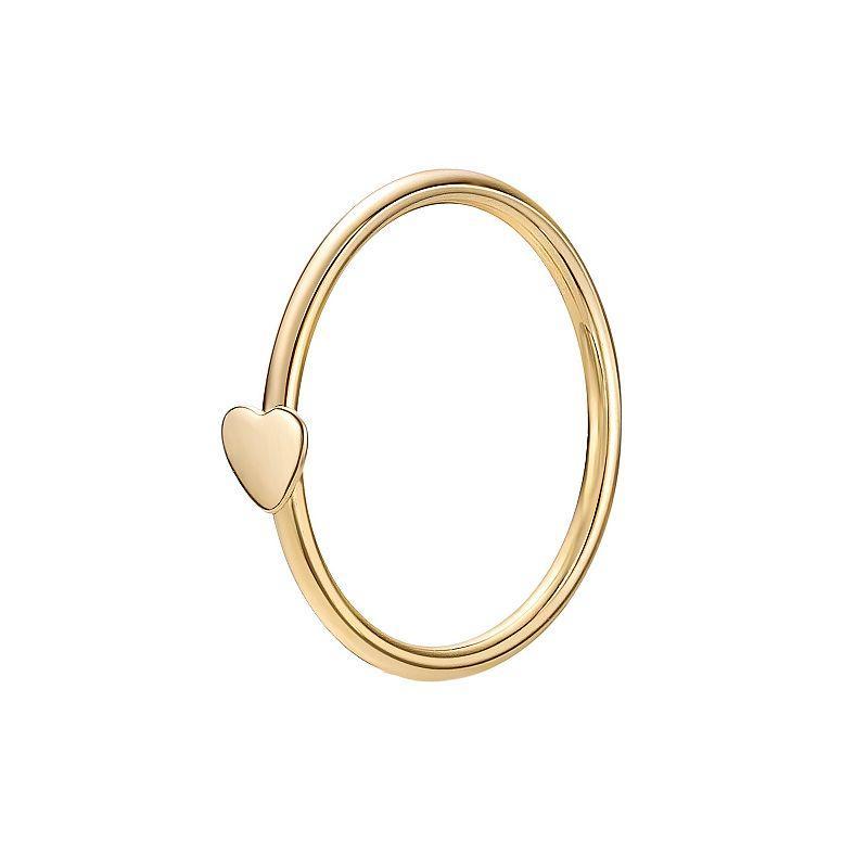 Lila Moon 14k Gold 8 mm Seamless Heart Nose Ring, Womens, Yellow Product Image