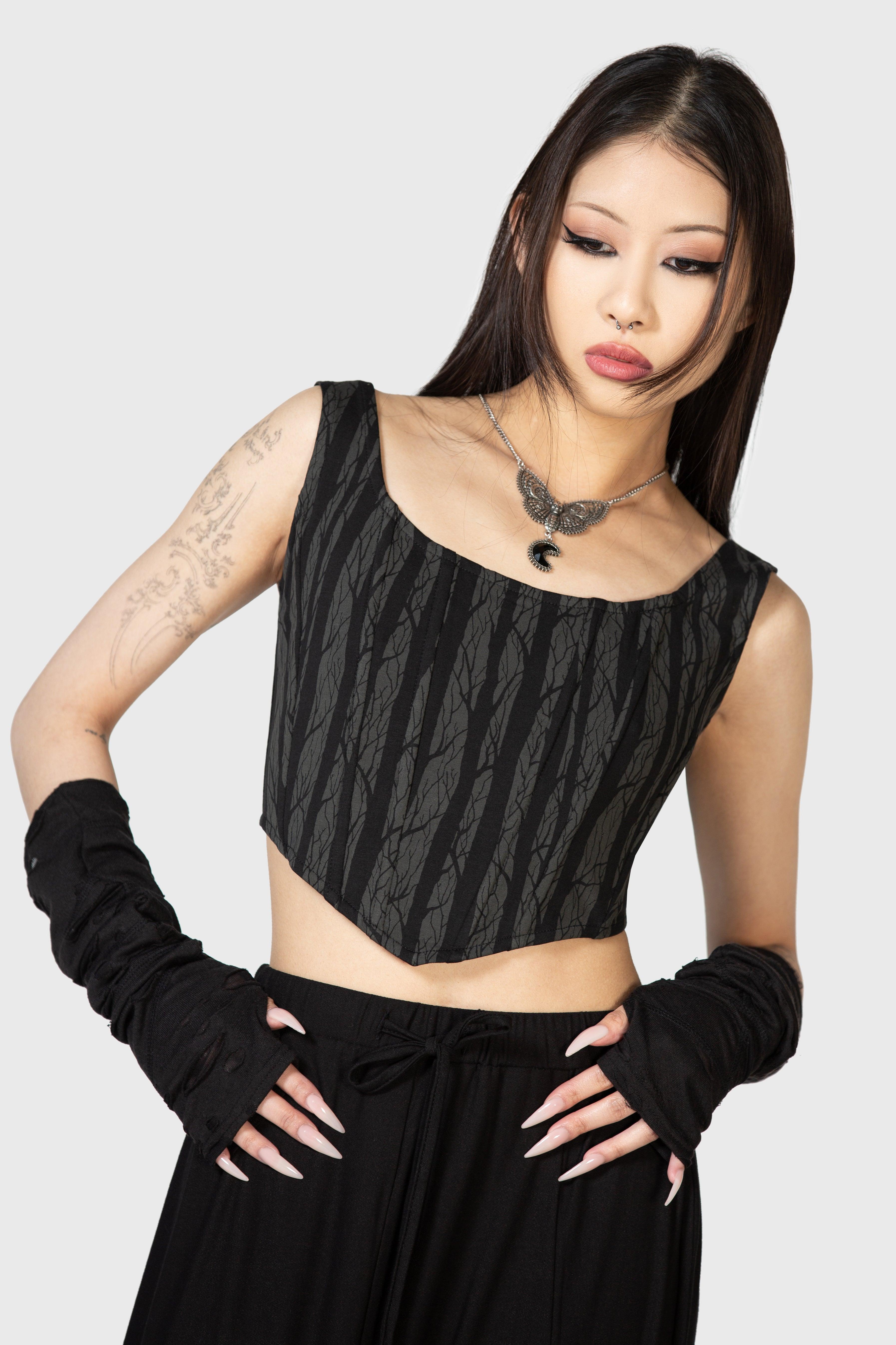 Fearful Forest Corset Top Female Product Image