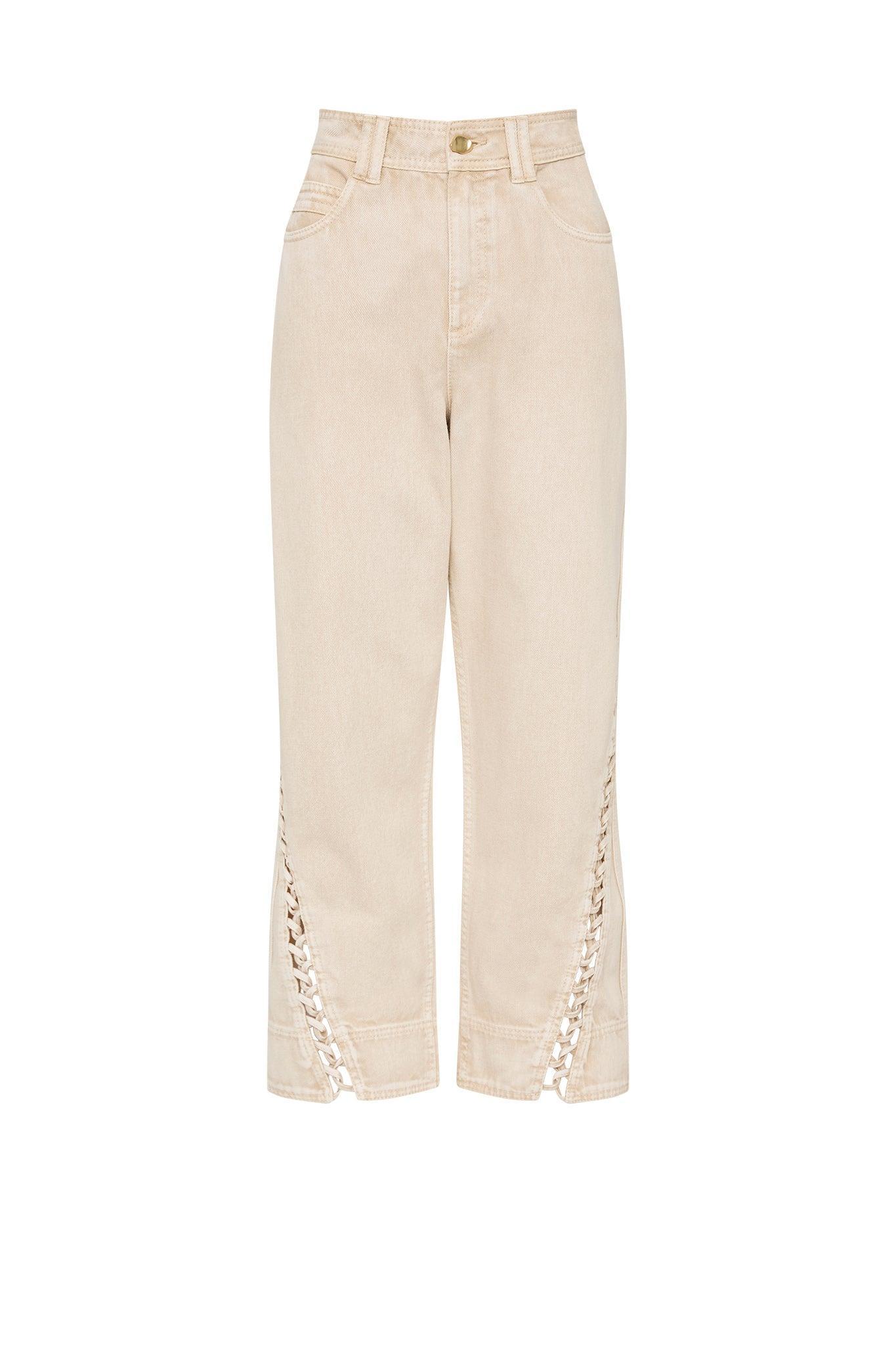 Effie Braided Denim Jeans Product Image