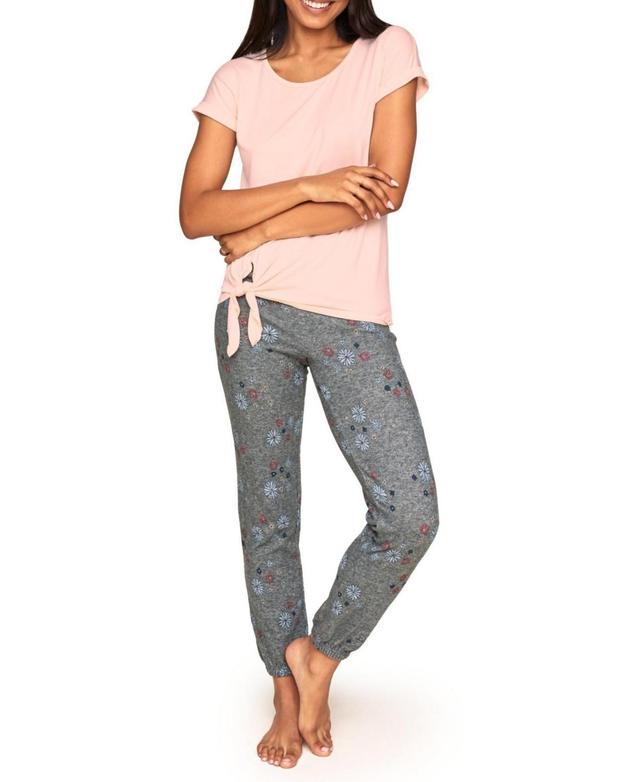 Adore Me Womens Anna Pajama T-Shirt & Sweatpant Set Product Image