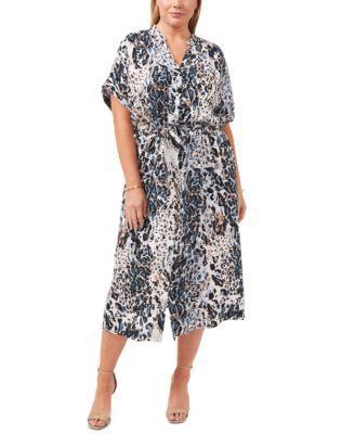 Plus Size Printed Dress Product Image