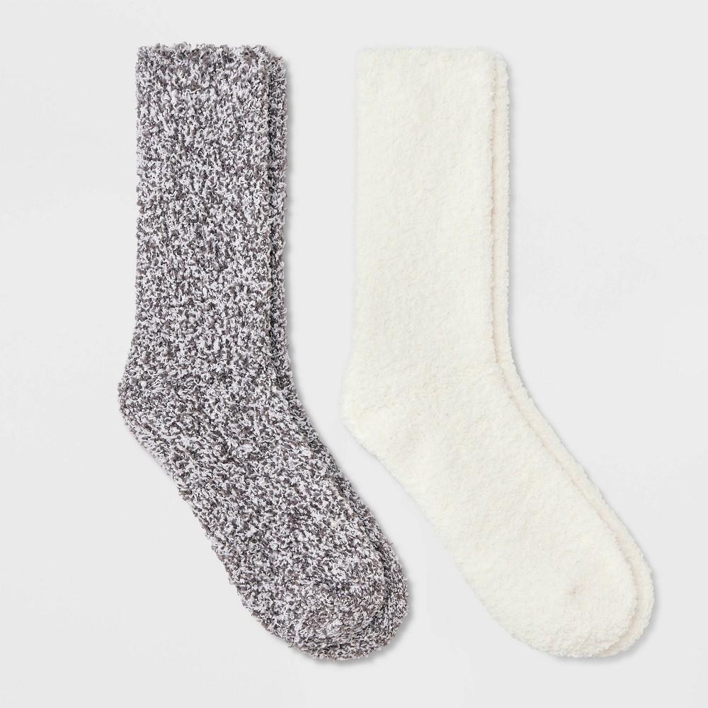 Womens Marled 2pk Cozy Crew Socks - Auden 4-10 Product Image