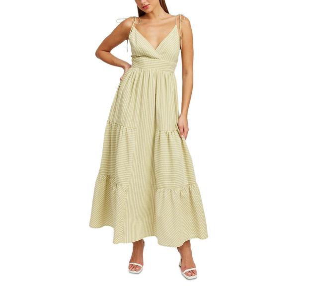 En Saison Womens Amara Tiered V-Neck Maxi Dress Product Image