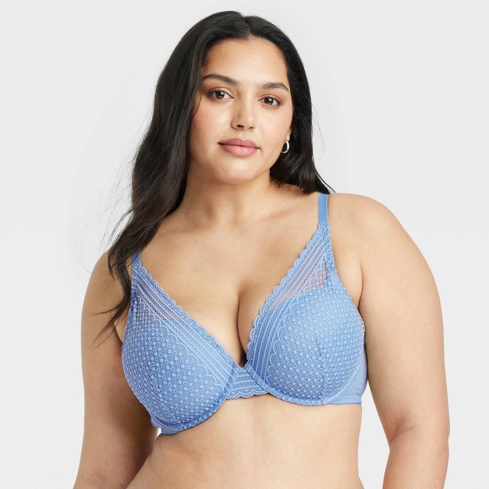 Womens Plunge Push-Up Bra - Auden Blue Twilight 36C Product Image