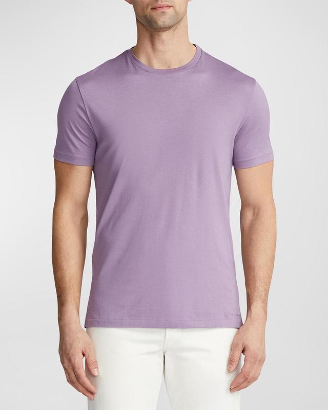 Mens Lisle Cotton Crew T-Shirt Product Image