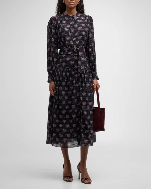 The Rue Floral-Print Midi Dress Product Image