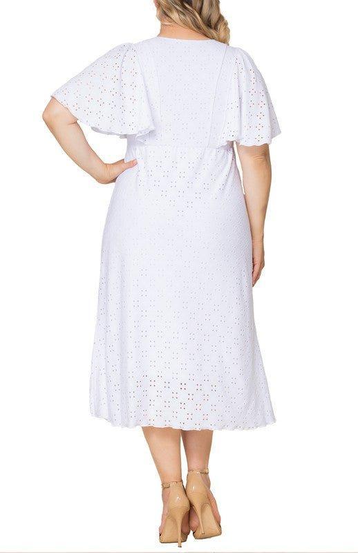 Lucy Eyelet Maxi Dress - Plus Product Image