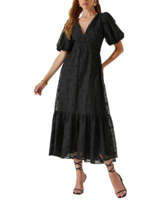 Astr the Label Womens Jaxine Eyelet-Embroidered Maxi Dress Product Image